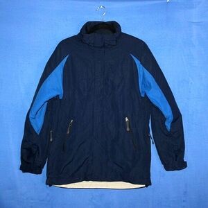 American Eagle Outfitters Colorblock Winter Jacket Navy XS